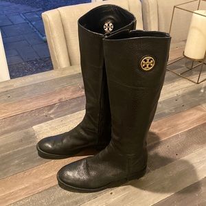 Tory Burch Riding Boots Black Size 8M